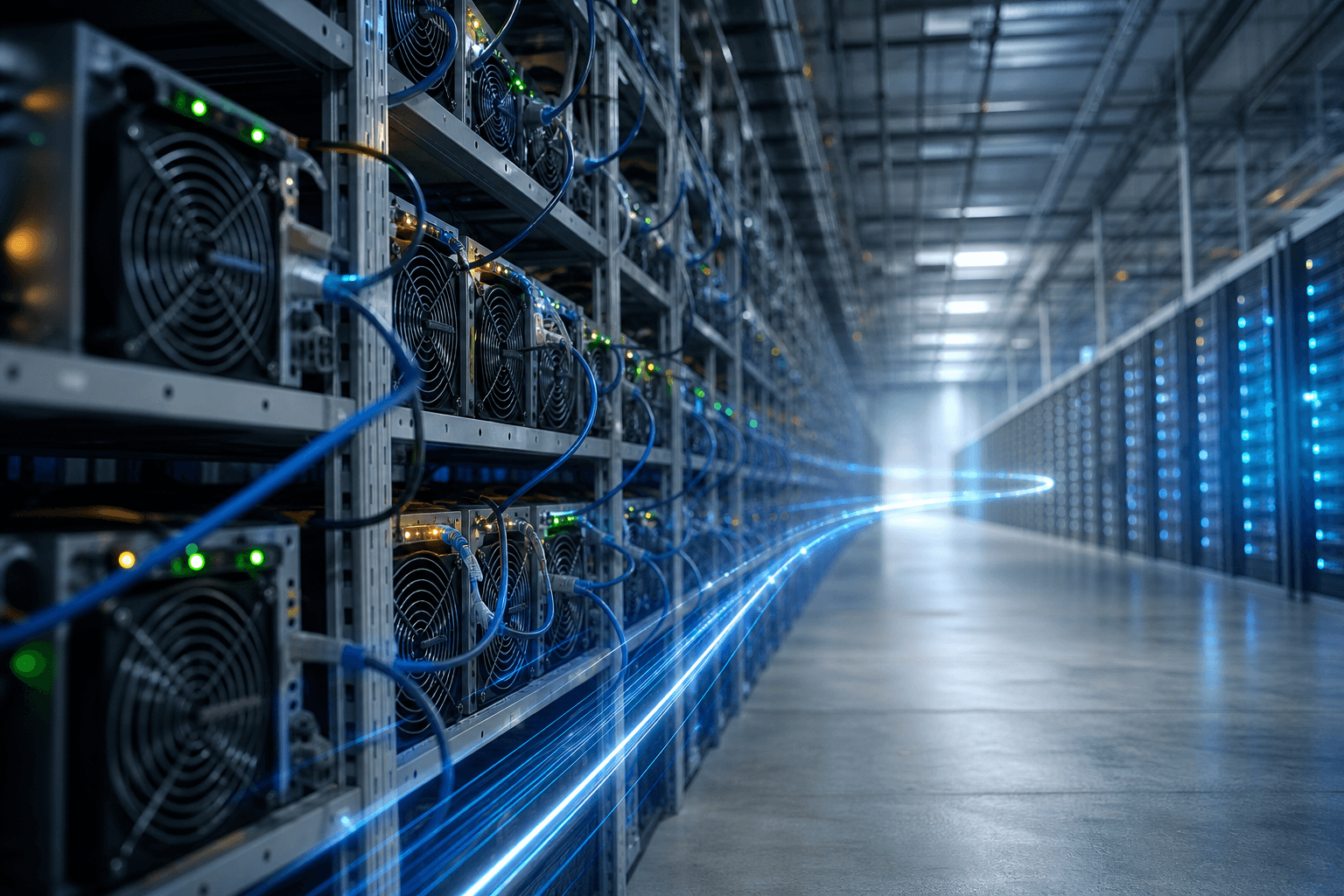 Close-up of a mining rig control panel showing a rising stale share percentage during a latency check